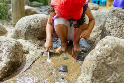 Child in sand