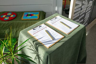 Rangitoto sign in table